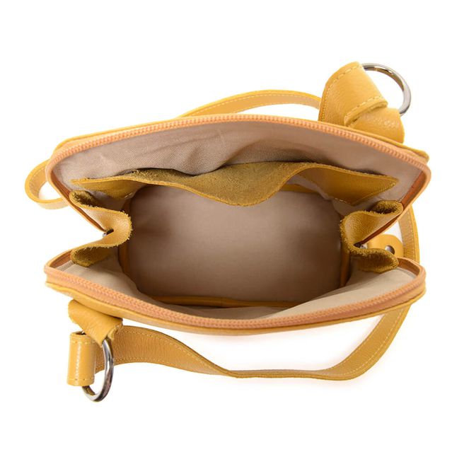 Bolsa de Couro - XODÓZINHA - Mostarda