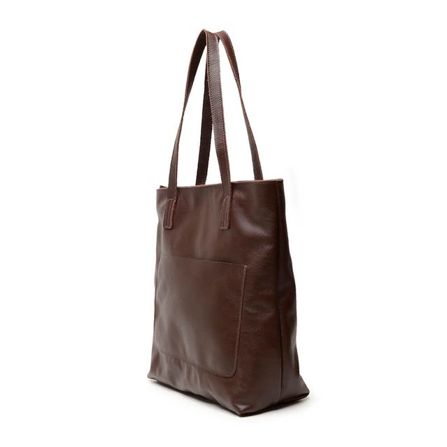 Bolsa de Couro - ENVELOPE - Madeira