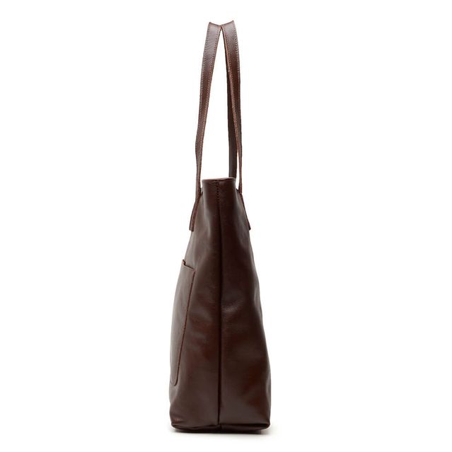 Bolsa de Couro - ENVELOPE - Madeira