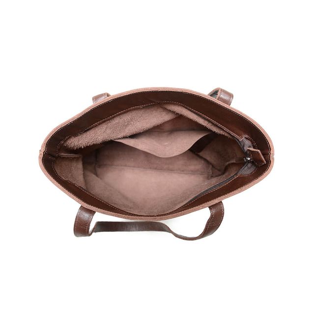 Bolsa de Couro - ENVELOPE - Madeira