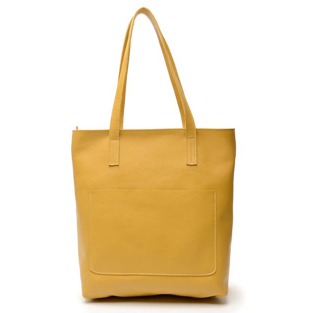 Bolsa de Couro - ENVELOPE - Mostarda