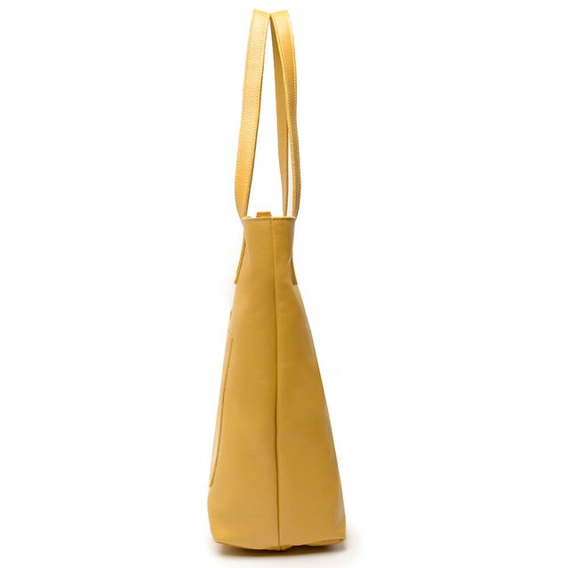 Bolsa de Couro - ENVELOPE - Mostarda