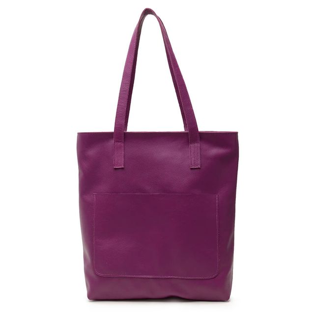 Bolsa de Couro - ENVELOPE - Violeta