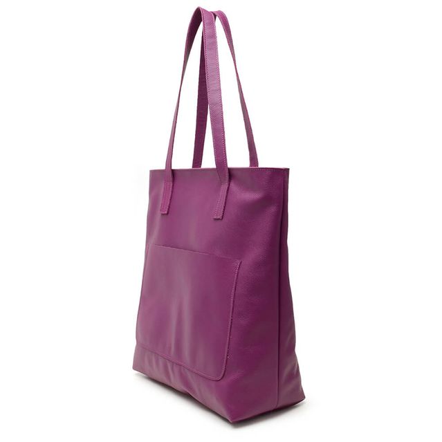 Bolsa de Couro - ENVELOPE - Violeta