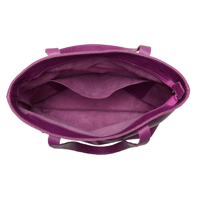 Bolsa de Couro - ENVELOPE - Violeta