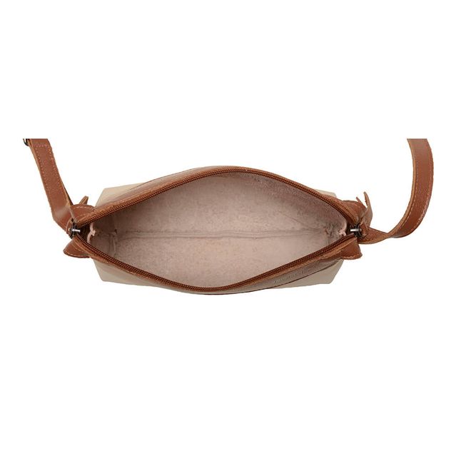 Bolsa de Couro - HORIZONTE - Chocolate, Nude e Off