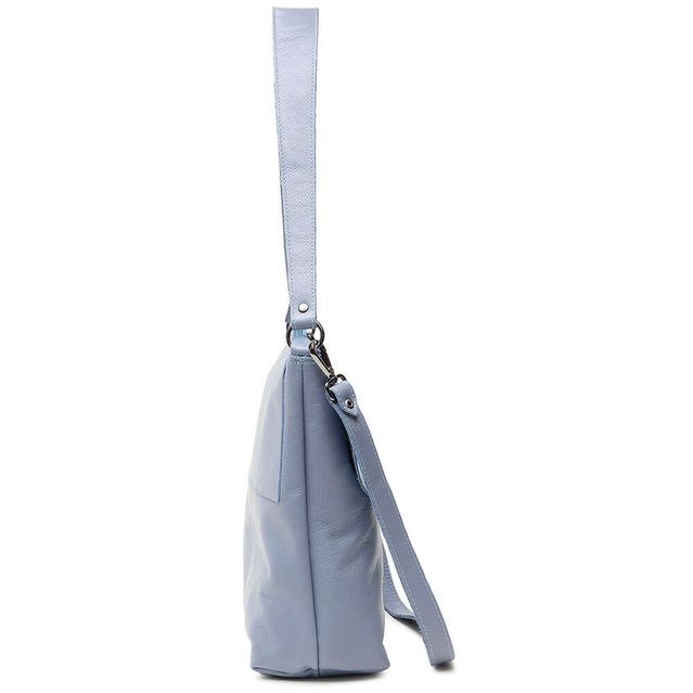 Bolsa de Couro - LOTUS - Azul Hortência