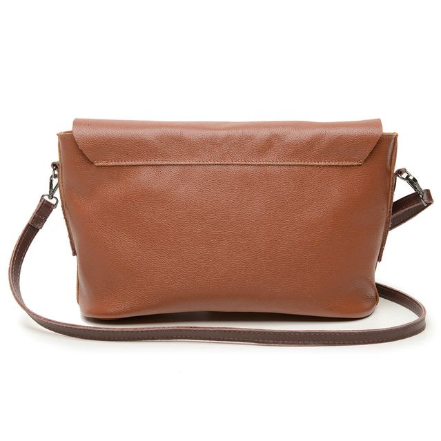 Bolsa de Couro - LUZ - Chocolate e Madeira