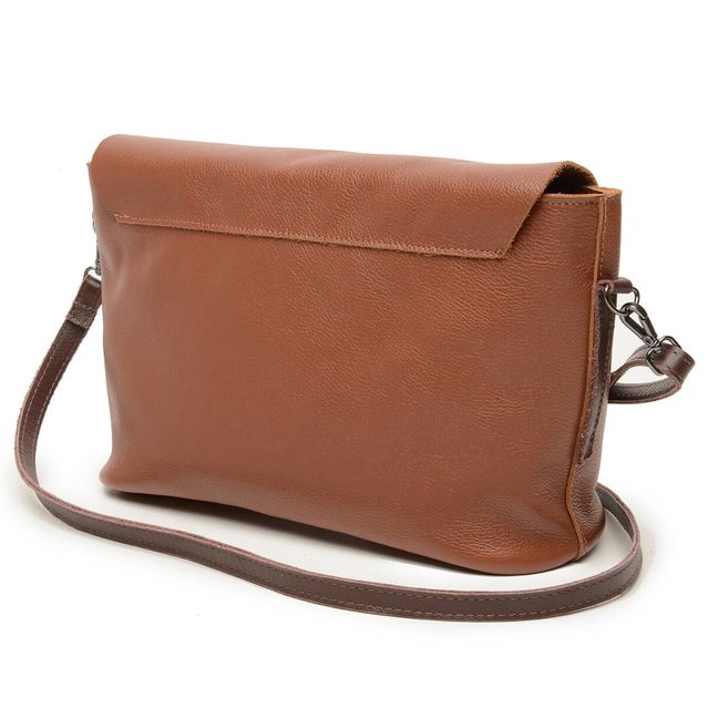 Bolsa de Couro - LUZ - Chocolate e Madeira