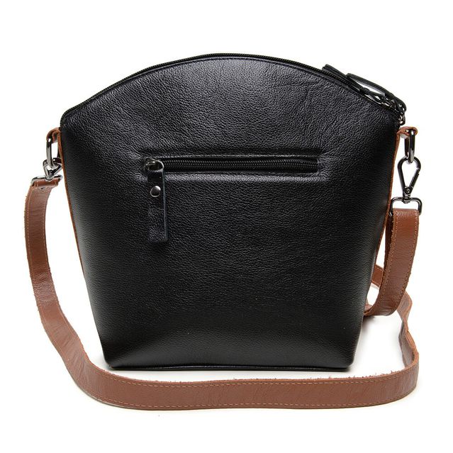 Bolsa de Couro - PAIXÃO - Preto e Chocolate