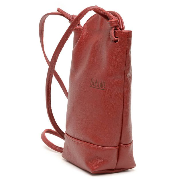 Bolsa de Couro - VIAGEM - Vermelha