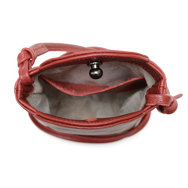 Bolsa de Couro - VIAGEM - Vermelha