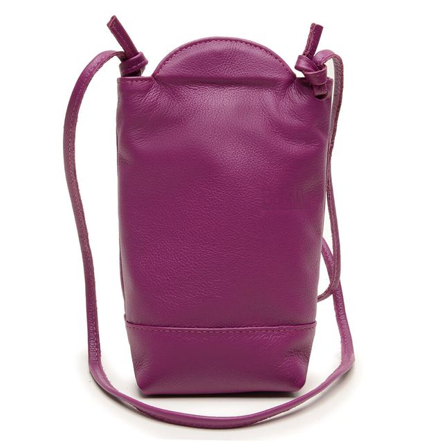 Bolsa de Couro - VIAGEM - Violeta