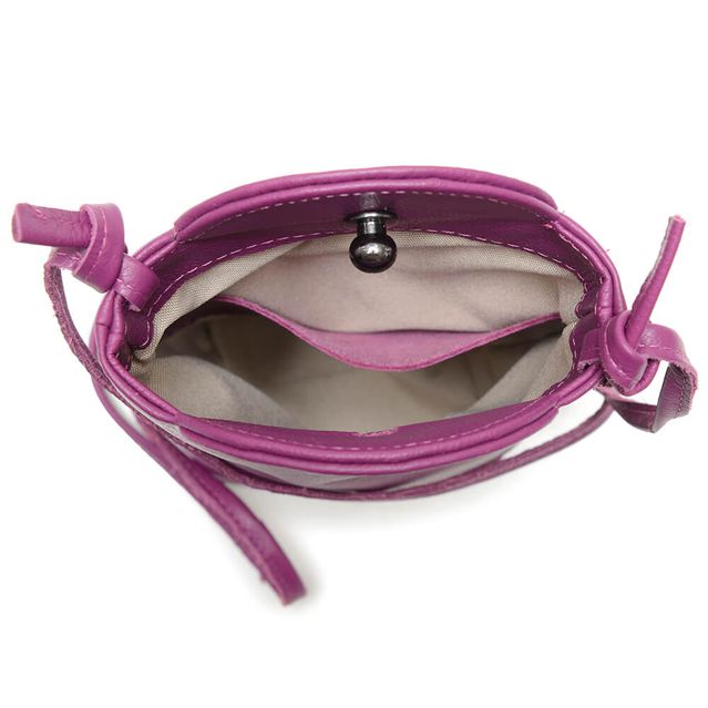 Bolsa de Couro - VIAGEM - Violeta