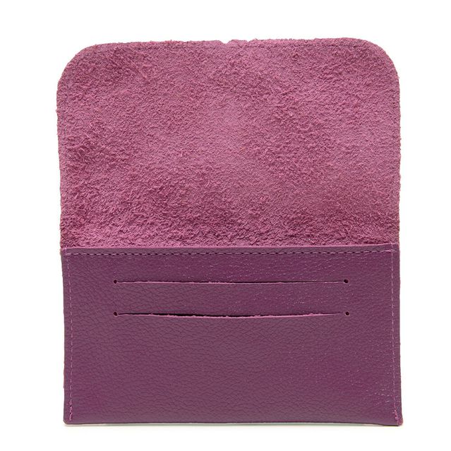 Mini Carteira em Couro Legítimo Bubblê Violeta