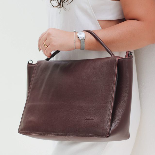 Bolsa de Couro - CHARME - Madeira