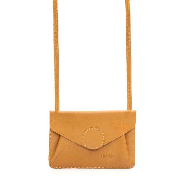 Bolsa de Couro - Carinho - Mostarda