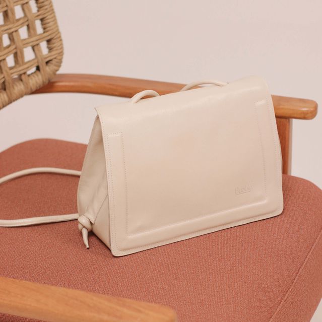 Bolsa de Couro - BEM ME QUER - Off White