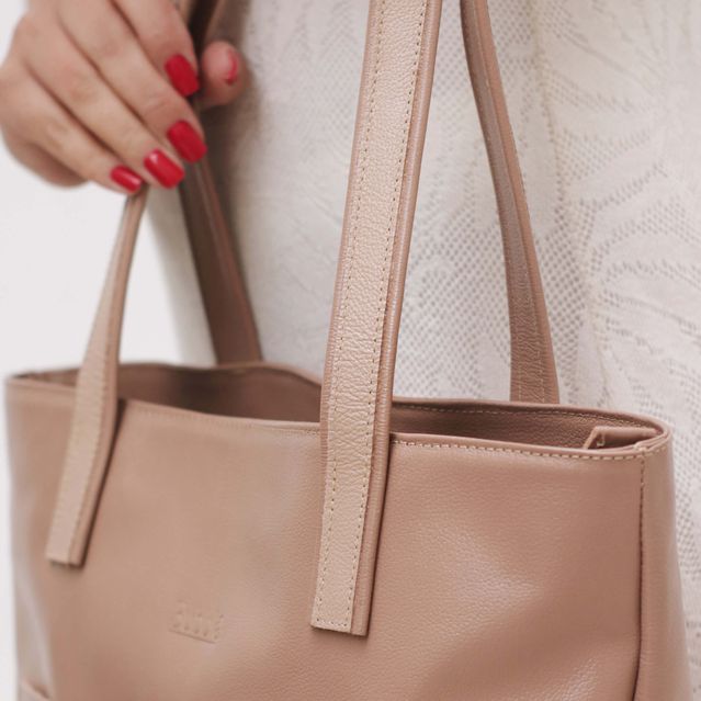 Bolsa de Couro - ENVELOPE - Bali e Nude