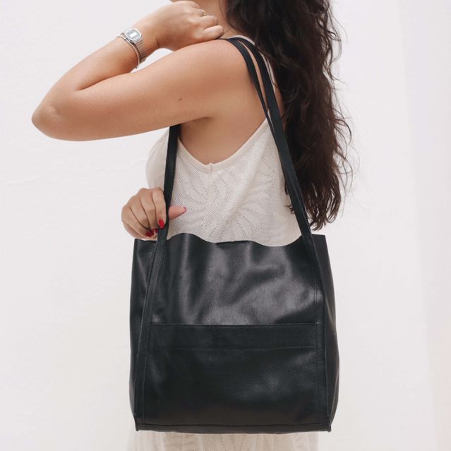 Bolsa de Couro - LITORAL - Preta