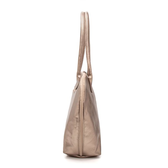 Bolsa de Couro para Notebook MOVIMENTO- Champagne