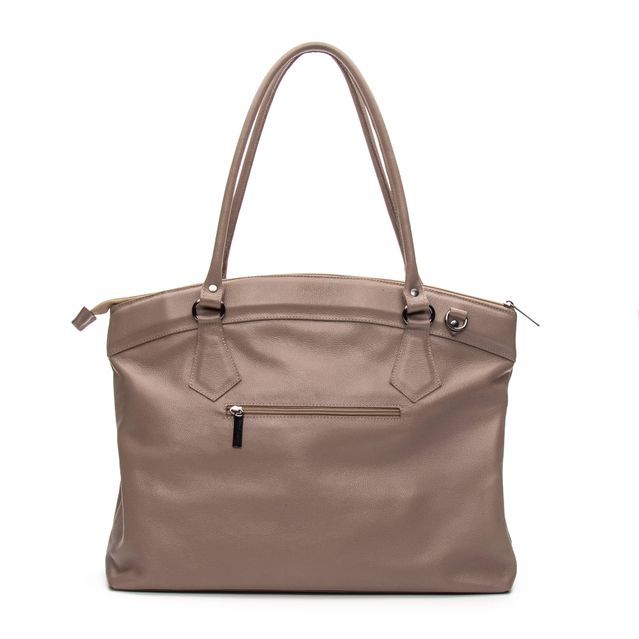 Bolsa de Couro para Notebook ROTINA - Amendoa