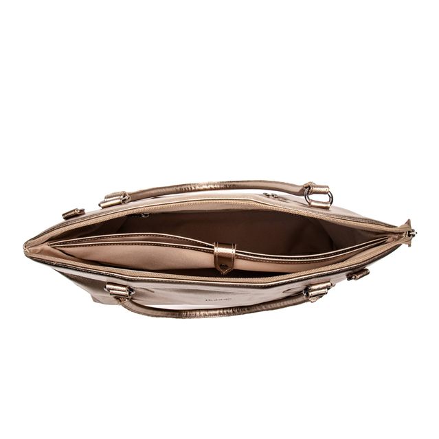Bolsa de Couro para Notebook ROTINA - Amendoa