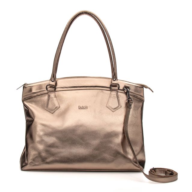 Bolsa de Couro para Notebook ROTINA - Champagne