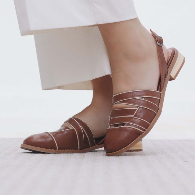 Mule APEGO Chocolate e Off white 664.71