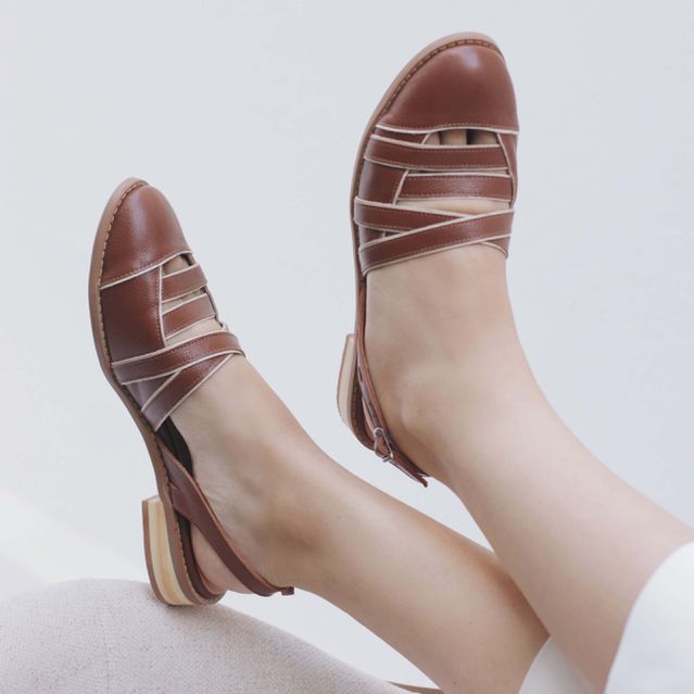 Mule APEGO Chocolate e Off white 664.71
