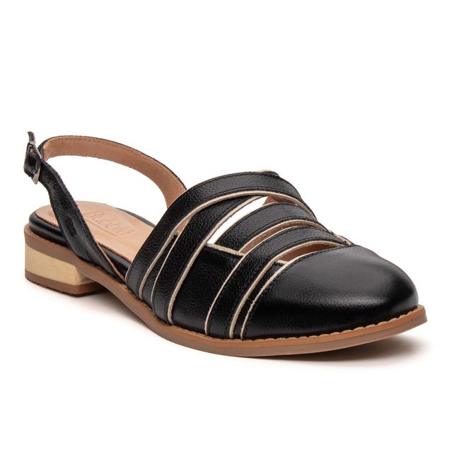 Mule APEGO Preto e Off white 664.71