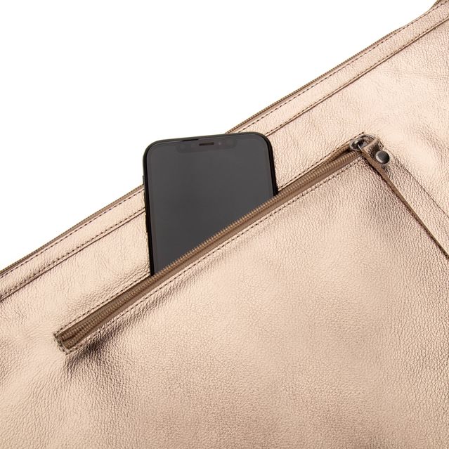 Pasta de Couro para Notebook - Champagne