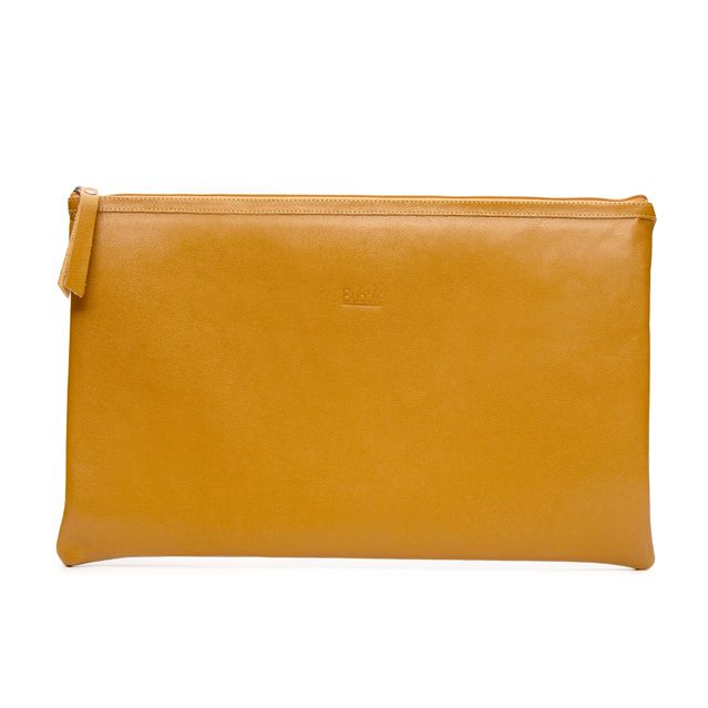 Pasta de Couro para Notebook - Ocre