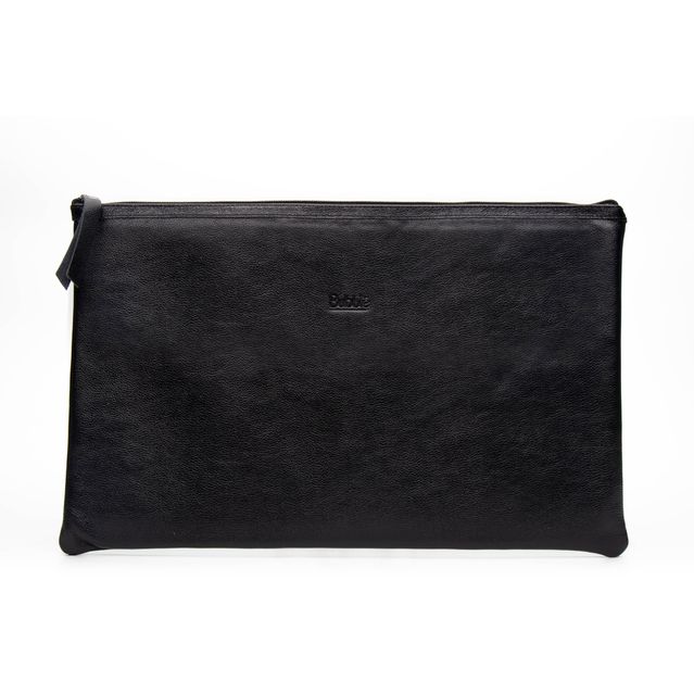 Pasta de Couro para Notebook - Preto