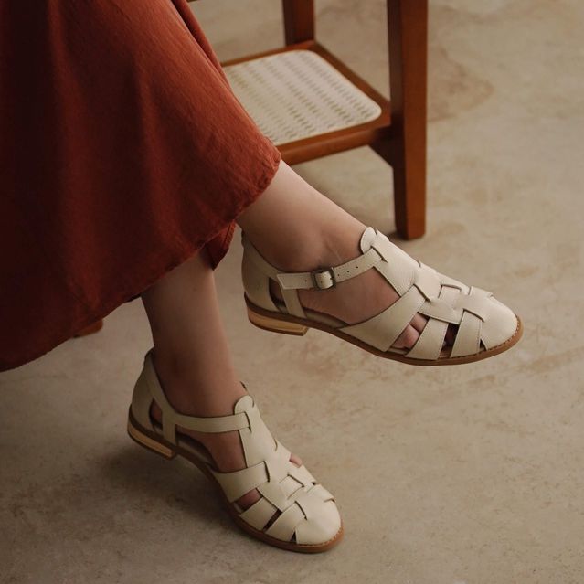 Sandália Fisherman - AMOR - Off White - 664.29