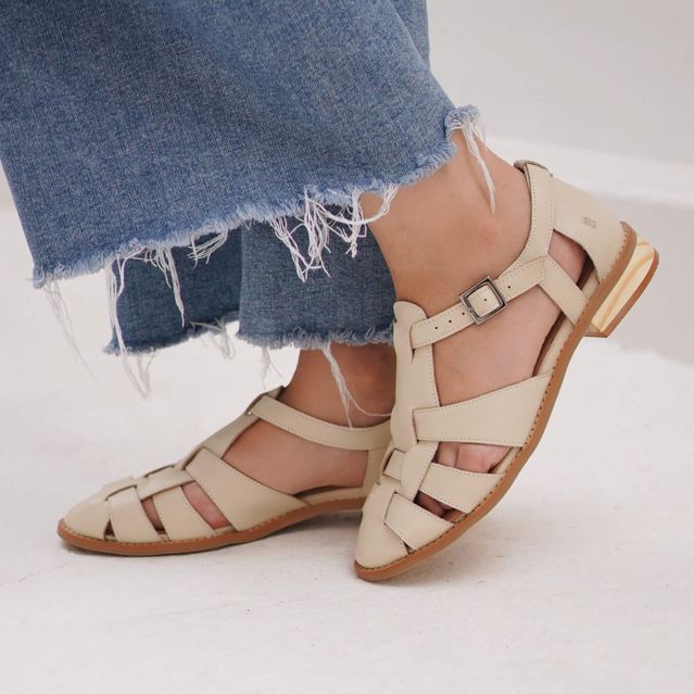 Sandália Fisherman - AMOR - Off White - 664.29
