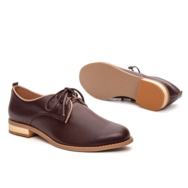 Sapato Oxford VIVER - Madeira e Chocolate 250.03 