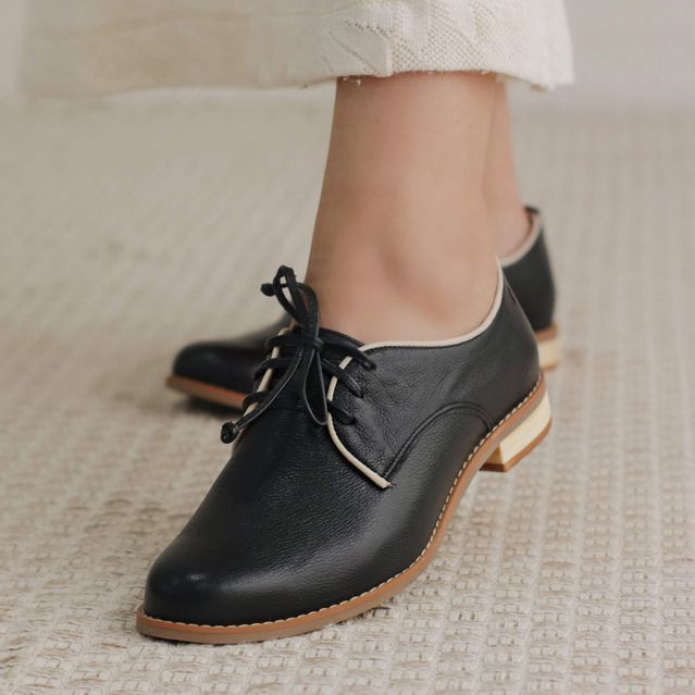 Sapato Oxford VIVER - Preto e Off White 250.03