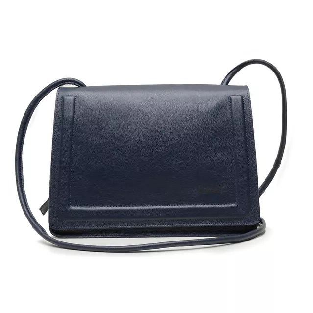Bolsa de Couro - BEM ME QUER - Azul Marinho