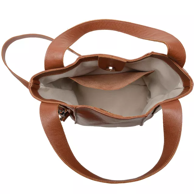 Bolsa de Couro - CELEBRAR - Chocolate