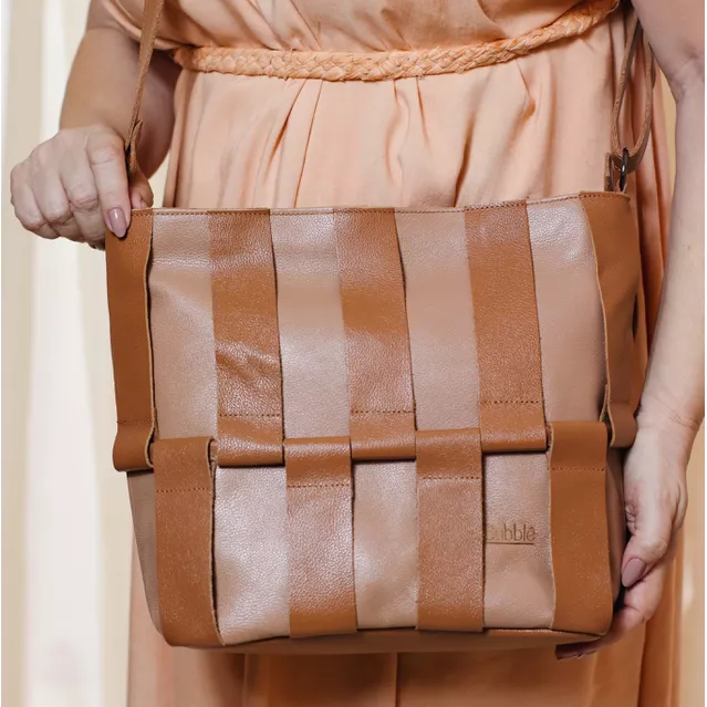 Bolsa de Couro - ÉLO - Bali E Caramelo