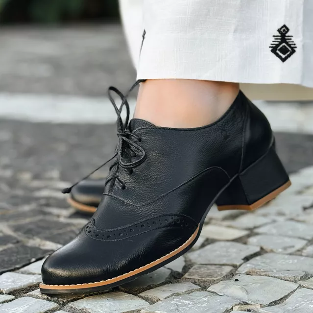 Sapato Oxford - ADORAR - Preto - 639.04