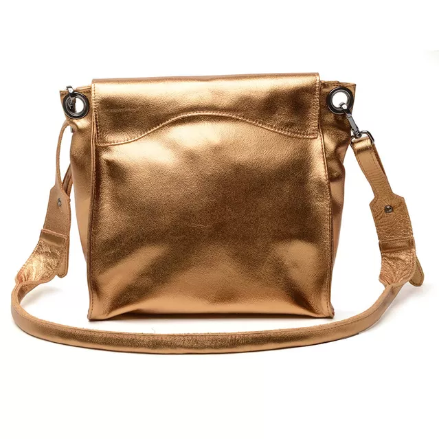 Bolsa de Couro - ACOLHER - Bronze