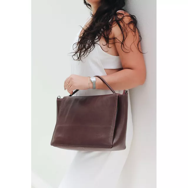 Bolsa de Couro - CHARME - Madeira