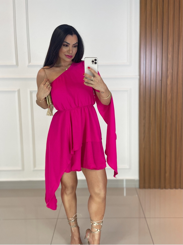 Vestido Nula Manga Becca Pink