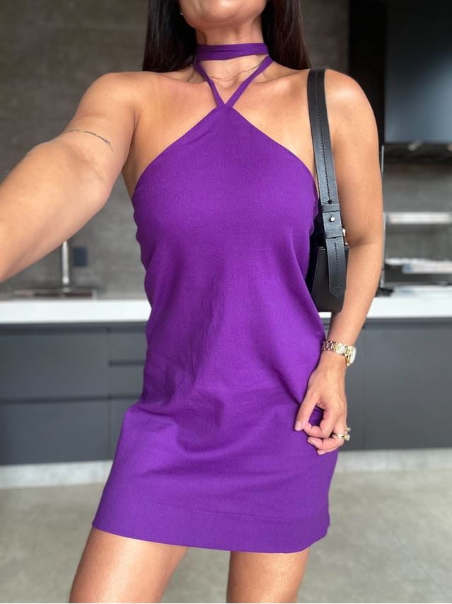 Vestido Linho Lena Roxo 