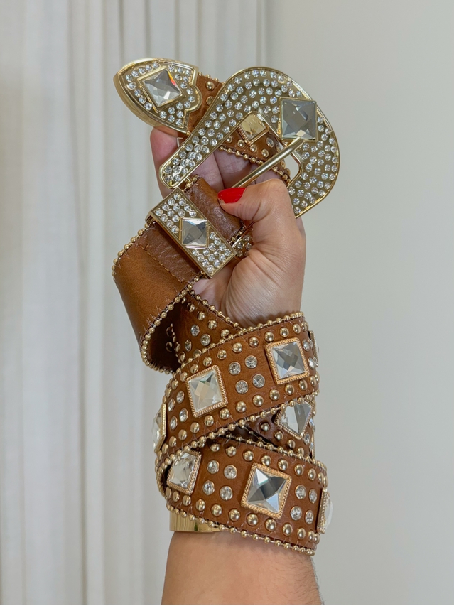 Cinto Fivela Caramelo 