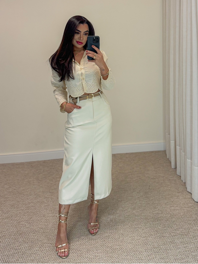 Cinto Couro Fininho Lucy Nude