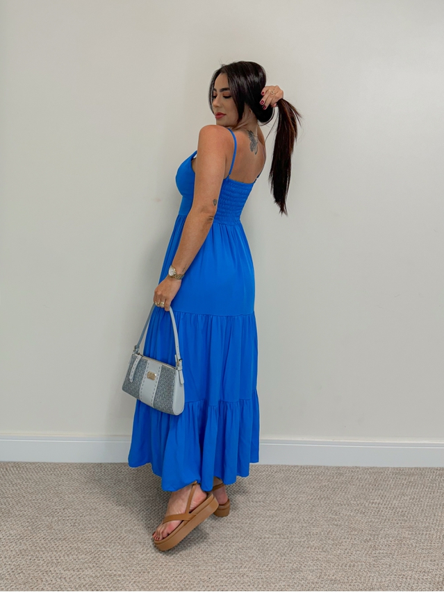 Vestido Midi Atenas Azul