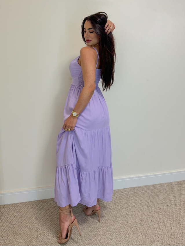Vestido Midi Atenas Lilás